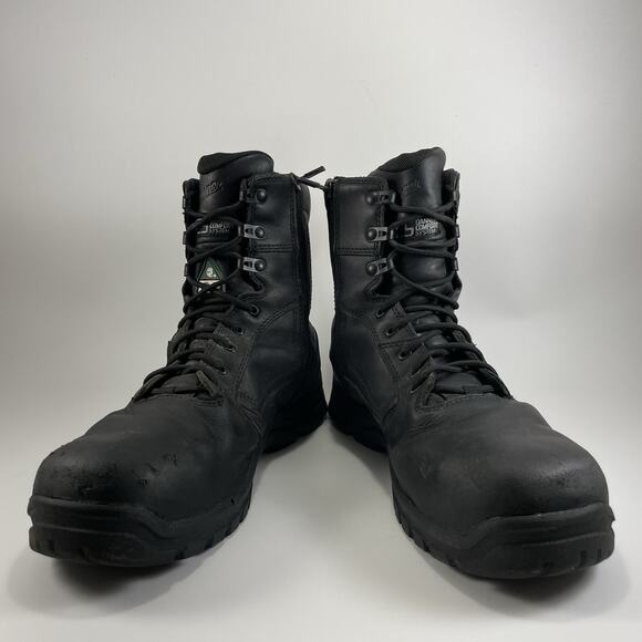 Danner Lookout EMS/CSA Side-Zip 8" Non-Metallic Toe NMT Boot Mens Size 10.5 D - Picture 10 of 12